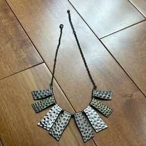 Vintage style bohemian tri-color collar necklace‎
